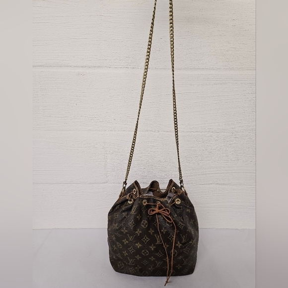 Louis Vuitton Noe Bucket Crossbody Bag in Brown Monogram Canvas and Leather - Picture 11 of 16